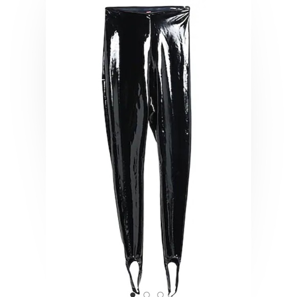 Amnia Muaddi X Wolford latex stirrup leggings pants NEW - Picture 5 of 5